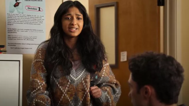 Free People Silverstone Tunic worn by Devi Vishwakumar (Maitreyi Ramakrishnan) as seen in Never Have I Ever (S02E03)