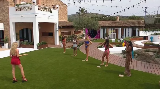 Asos Design Mesh High Leg Hipster Bottom worn by Tasha Ghouri in Love Island (S08E01)