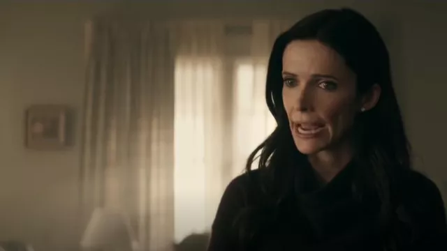 Vince Cowl Neck Boiled Cashmere Sweater worn by Lois Lane (Bitsie Tulloch) as seen in Superman & Lois (S02E09)
