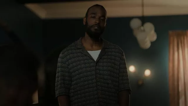 Scotch and Soda Knit Button Up Shirt worn by Luke James as seen in The Chi (S05E10)