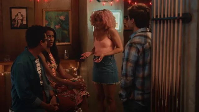 Free People Intimate Seamless Thin Skinny Strap Brami Cami worn by Phoebe  (Phoebe Robinson) as seen in Everything's Trash (S01E09)