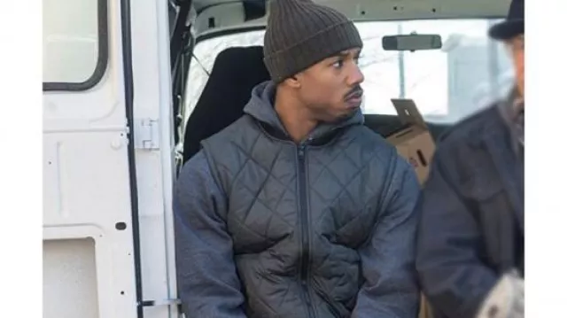 Quilted Vest worn by Adonis Johnson (Michael B. Jordan) in Creed movie  outfits