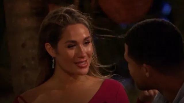 Dilamani Opal & Diamond Dangle Earring worn by Rachel Recchia as seen in The Bachelorette (S19E09)