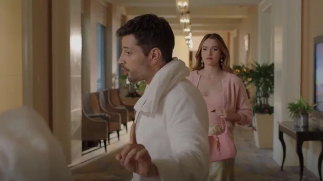 Alice + Olivia Rhea Fuzzy Cropped Sweater Tank Top worn by Kirby Anders (Maddison Brown) as seen in Dynasty (S04E20)