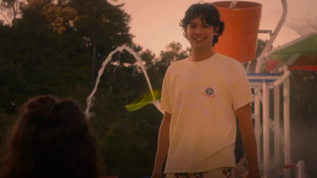 Topman Oversized tee With Front and Back California worn by Miguel Diaz (Xolo Maridueña) as seen in Cobra Kai (S05E04)