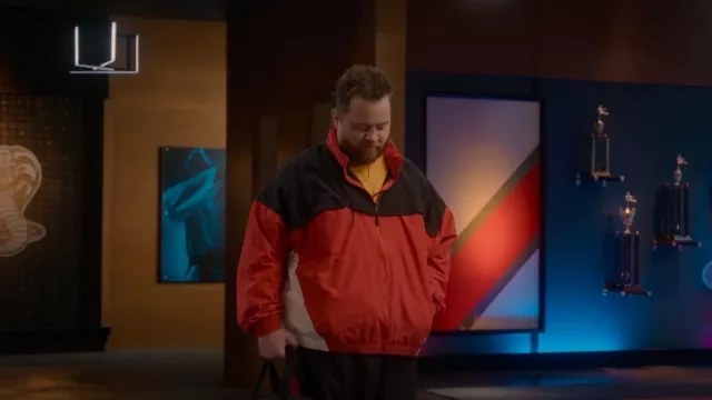 Jordan Jumpman Windbreaker Jacket worn by Raymond (Paul Walter Hauser) as seen in Cobra Kai (S05E05)