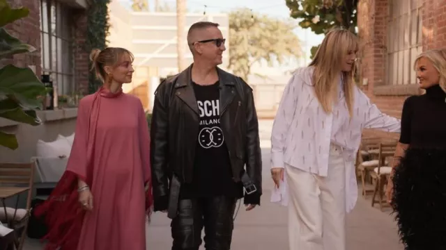 Moschino Couture Double Smiley® Camiseta usada por Jeremy Scott como se ve en Making the Cut (S03E07)