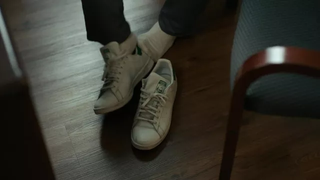 Adidas Originals Stan Smith sneakers worn by Irwin / M. Fletch (Jon Hamm) as seen in Confess, Fletch movie