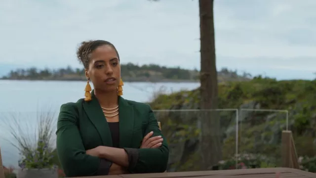 P.A.R.O.S.H. Double Breasted Blazer worn by Margaret Keller (Raylene Harewood) as seen in Chesapeake Shores (S06E02)