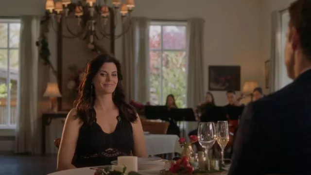 Saved by the Dress Black Lace Maxi Dress worn by Abby O'Brien-Winters  (Meghan Ory) as seen in Chesapeake Shores (S06E05) | Spotern