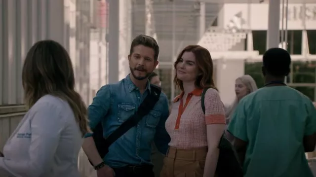 John Varvatos Western Shirt with Snap Chest Pocket worn by Conrad Hawkins (Matt Czuchry) as seen in The Resident (S06E01)