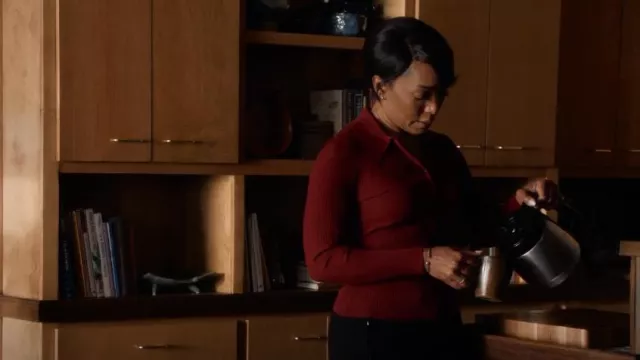 A.L.C. Lance Top worn by Athena Grant (Angela Bassett) as seen in 9-1-1 (S04E09)