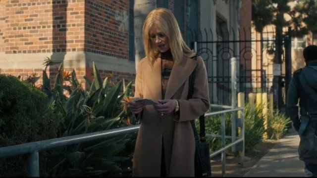 S Max Mara Wool Wrap Coat worn by Michelle Stratton (Gretchen Mol) as seen in American Gigolo (S01E03)