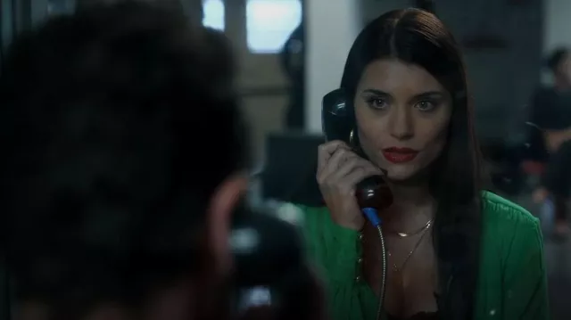 Gorjana Venice Necklace worn by Nadia Morales (Eva De Dominici) as seen in The Cleaning Lady (S02E01)