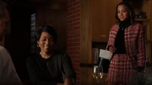 Rag & Bone Disney's Cruella Tweed Mini Skirt worn by May Grant (Corinne Massiah) as seen in 9-1-1 (S05E09)