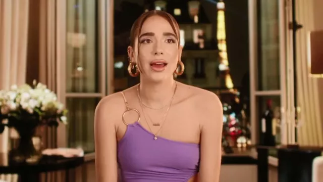 WeWoreWhat Snake chain Cut Out Maxi Dress worn by Margaux Lignel as seen in Real Girlfriends in Paris (S01E05)