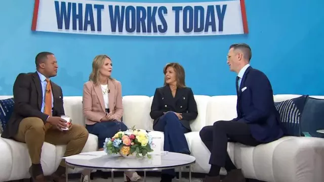 G. Label Maddy Denim Skirt worn by Savannah Guthrie as seen in Today on  September 30,2022