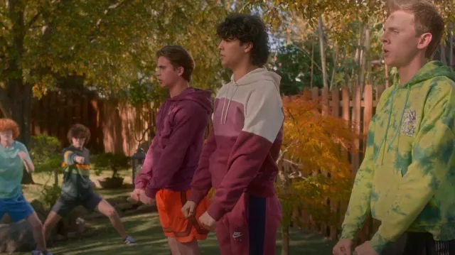 Nike Pink Joggers worn by Miguel Diaz (Xolo Maridueña) as seen in Cobra Kai (S05E08)
