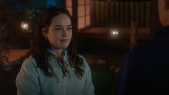Nike F.C. Dri-FIT 1/4-Zip Midlayer Jacket worn by Samantha LaRusso (Mary Mouser) as seen in Cobra Kai (S05E08)