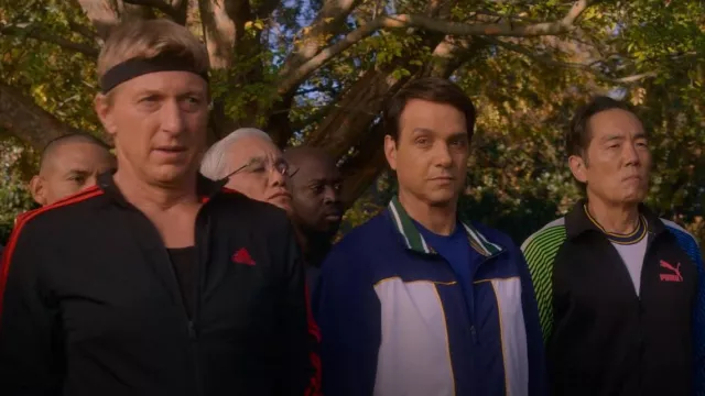 Nike Heritage Tennis Jacket worn by Daniel LaRusso (Ralph Macchio) as seen in Cobra Kai (S05E08)