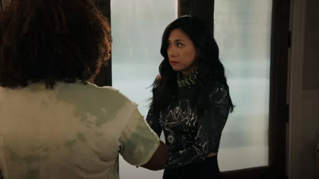 Reebok X Pyer Moss Long Sleet T-Shirt worn by Melody 'Mel' Bayani (Liza Lapira) as seen in The Equalizer (S03E01)