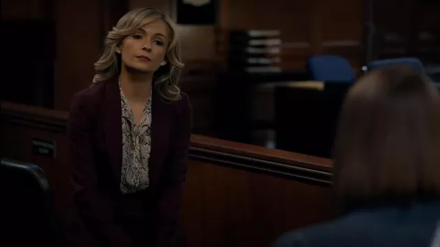 Judith & Charles Expressionist Suit Jacket worn by Amy Quinn (Lindsey Gort) as seen in All Rise (S02E13)