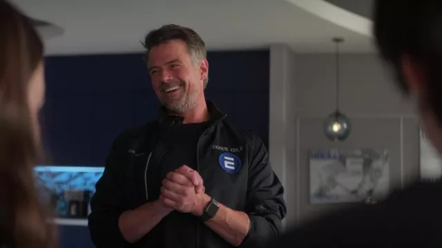Apple watch worn by Coach Cole (Josh Duhamel) in The Mighty Ducks: Game Changers TV show (S02E01)