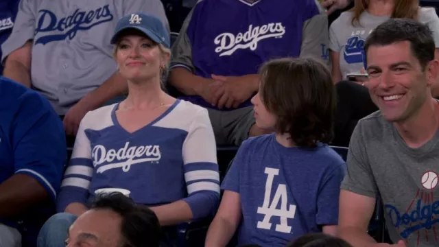 Los Angeles Dodgers Fanatics Branded worn by Gemma (Beth Behrs) as seen in The Neighborhood (S05E03)