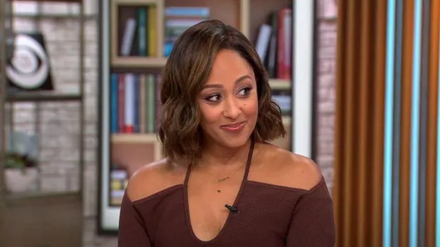 A.L.C. Annabelle Top worn by Tamera Mowry as seen in CBS Mornings on October 04,2022