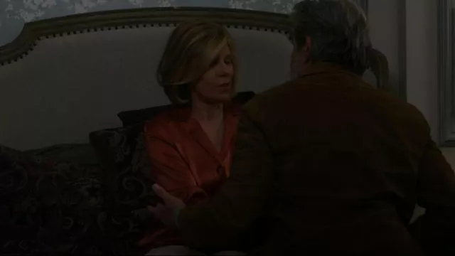 Pyjama en soie La Perla porté par Diane Lockhart (Christine Baranski) vu dans The Good Fight (S06E04)