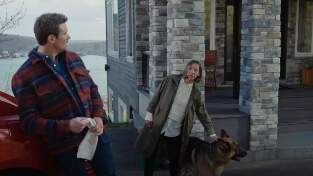 AllSaints Hatch Stripe Flannel Shirt Jacket worn by Charlie Hudson (John Reardon) as seen in Hudson & Rex (S05E01)