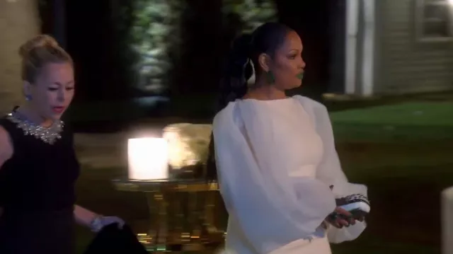 Solace London Ziya Maxi Dress worn by Garcelle Beauvais as seen in The Real Housewives of Beverly Hills (S12E21)
