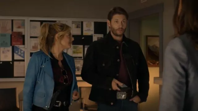 Axel's of Vail Meindl Emre Washed Jean Jacket worn by Beau Arlen(Jensen Ackles) as seen in Big Sky (S03E02)