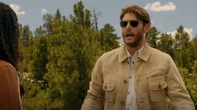 Meindl Emre Washed Jean Jacket worn by Beau Arlen(Jensen Ackles) as seen in Big Sky (S03E02)