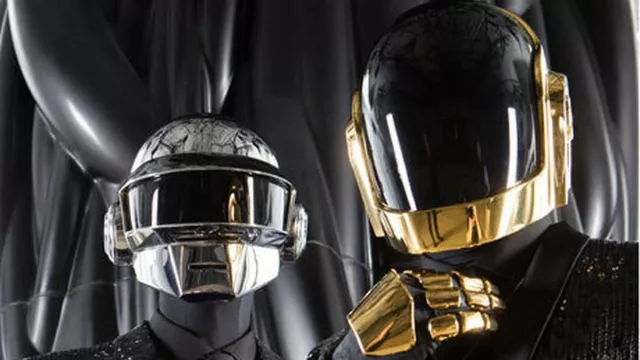 Gold Robot helmet worn by Guy-Manuel de Homem-Chris­to from Daft Punk for Grammy Awards 2017