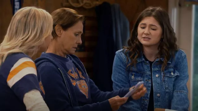 Free Poeple Rumors Jacket worn by Harris Conner-Healy (Emma Kenney) as seen in The Conners (S05E03)