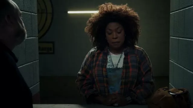 Free People Summer Daydream Plaid Button-up Shirt worn by Robyn McCall (Queen Latifah) as seen in The Equalizer (S03E02)
