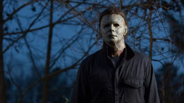 Replica Michael Myers Mask worn by The Shape (James Jude Court­ney) as seen in Halloween Kills