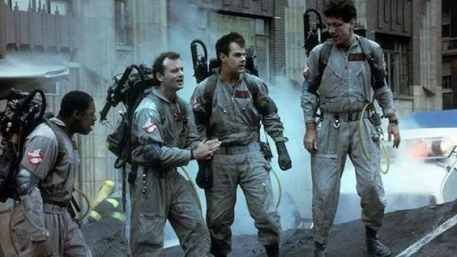 Bottes en cuir portées par le Dr Peter Venkman (Bill Murray) dans la garde-robe du film Ghostbusters