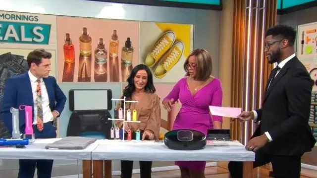 Chiara Boni La Petite Robe Florien Robe portée par Gayle King vue dans CBS Mornings le 11 octobre 2022