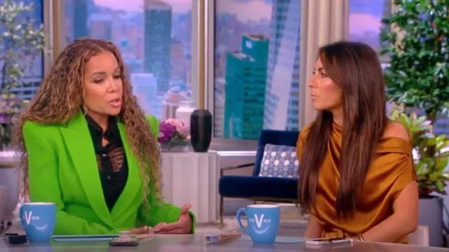 The Sei Draped Top worn by Alyssa Farah as seen in The View on October 12, 2022