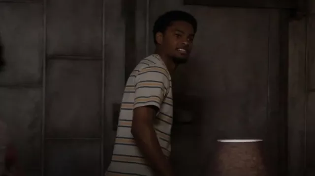 Levi's Striped Relaxed Fit Pocket Tee worn by Jessie Raymond (Sylvester Powell) as seen in All American: Homecoming (S01E06)
