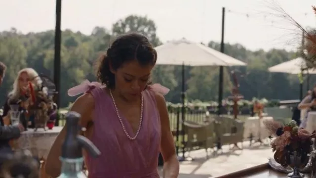 Asos Tulle Bow Tie Tiered Maxi Dress worn by Jennifer Walters (Tatiana Maslany) as seen in She-Hulk: Attorney at Law (S01E06)