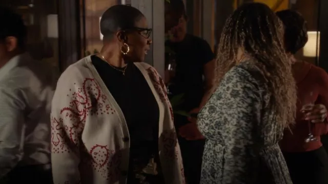 Rhude Intarsia Knit Cardigan worn by Henrietta 'Hen' Wilson (Aisha Hinds) as seen in 9-1-1 (S06E05)
