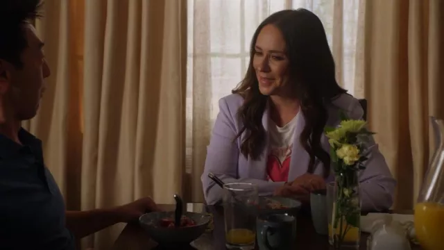 Gerard Darel Alexie Amour Graphic Tee worn by Maddie Kendall (Jennifer Love Hewitt) as seen in 9-1-1 (S06E05)