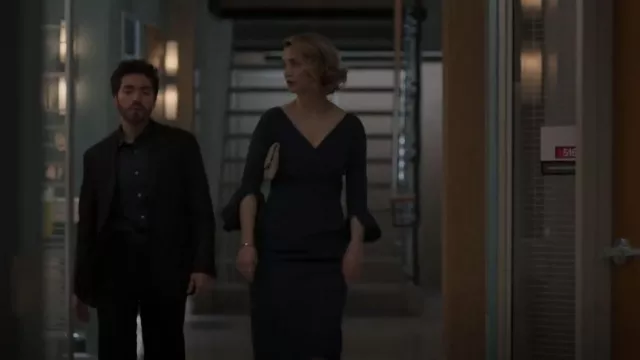 Kurt Geiger Kensington Soft Clutch worn by Dr. Morgan Reznick (Fiona Gubelmann) as seen in The Good Doctor (S06E01)