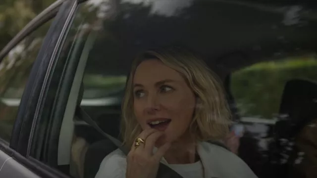 Sara Shala Design Clutch Ring worn by Nora Brannock (Naomi Watts) as seen in The Watcher (S01E01)