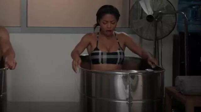 Alo Airlift Manified Plaid Bra worn by Thea Mays (Camille Hyde) as seen in All American: Homecoming (S01E11)