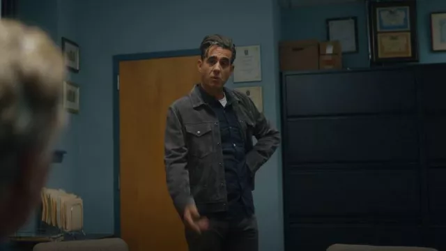 Reiss Jagger Suede Jacket worn by Dean Brannock (Bobby Cannavale) as seen in The Watcher (S01E03)