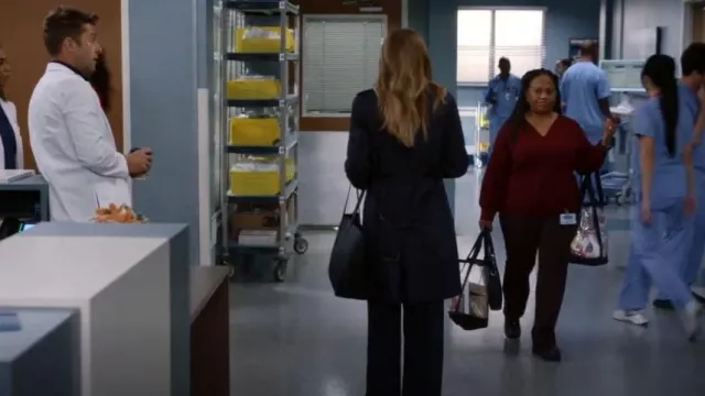 Bags For Less Clear Tote Bags worn by Dr. Miranda Bailey (Chandra Wilson) as seen in Grey's Anatomy (S19E03)
